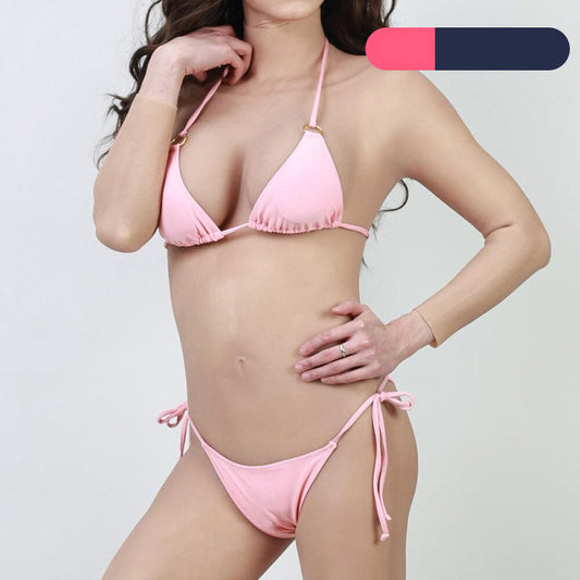Hochelastischer Bikini – Rosa