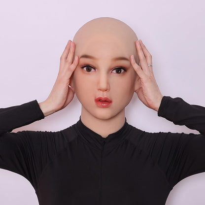 Lily Silikonmaske mit Schnürung am Rücken