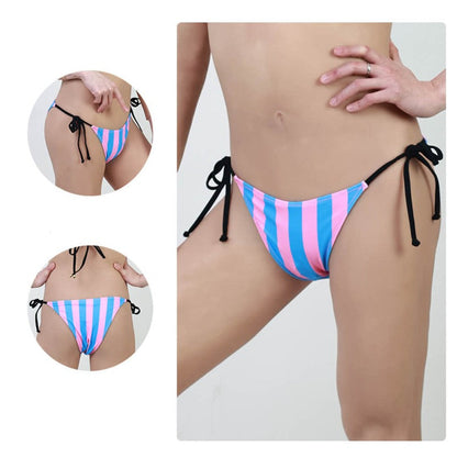 hoher rosa und blauer Bikini