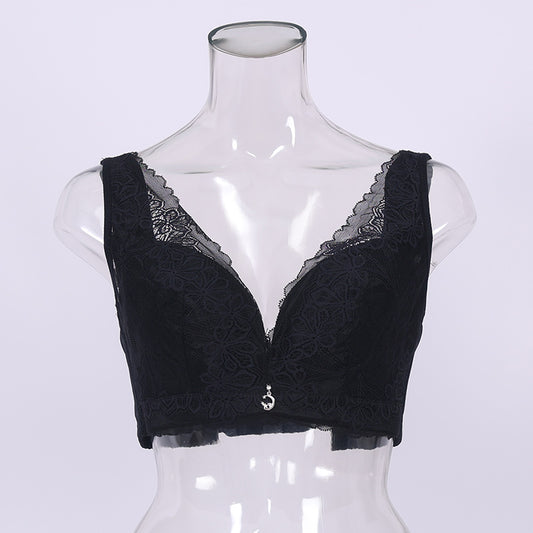 Spitzen-Bralette mit tiefem V-Ausschnitt