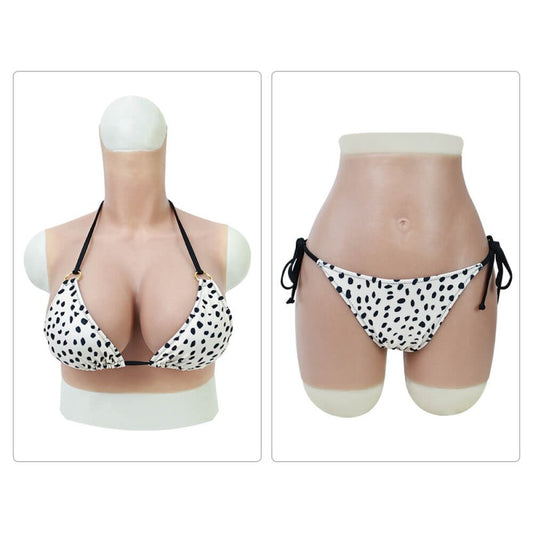 Hochelastischer Bikini - schwarze Flecken