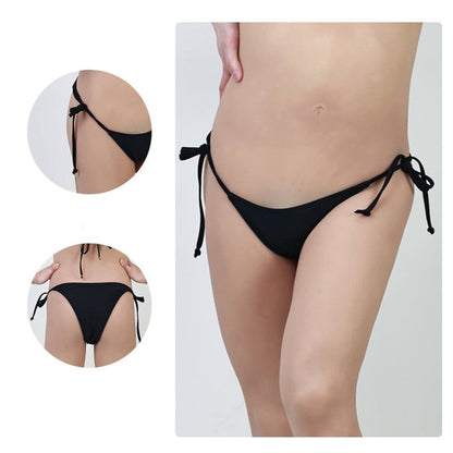Hochelastischer Bikini – schwarz