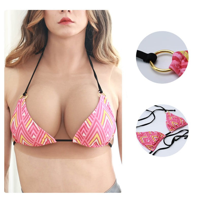 Hochelastischer geometrischer Druck - Bikini