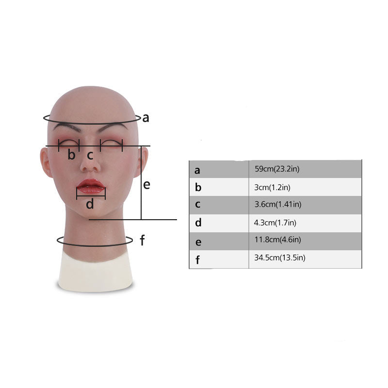 Mai realistische Silikonmaske