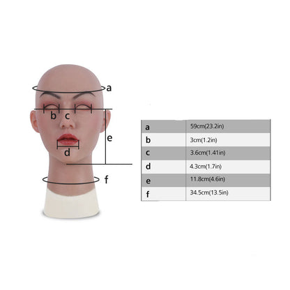 Mai realistische Silikonmaske