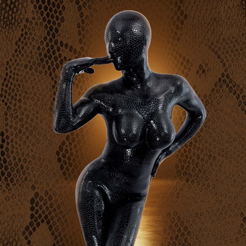 Neuer Silikon-Body mit Schlangenmuster-Textur, D-Cup und Analöffnung