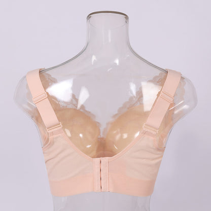 Crossderssers' charakteristisches Spitzen-Bralette mit tiefem V-Ausschnitt