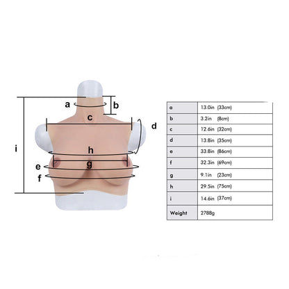 E-Cup-Brüste Ost-West-Form