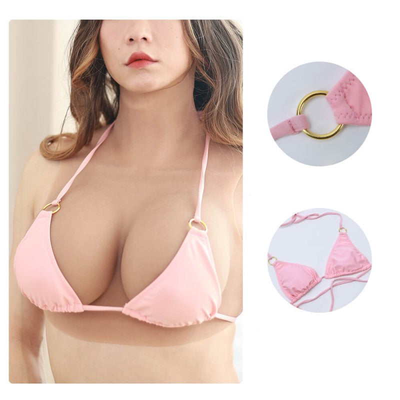 Hochelastischer Bikini – Rosa