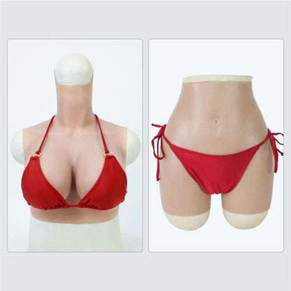 hoher roter Bikini