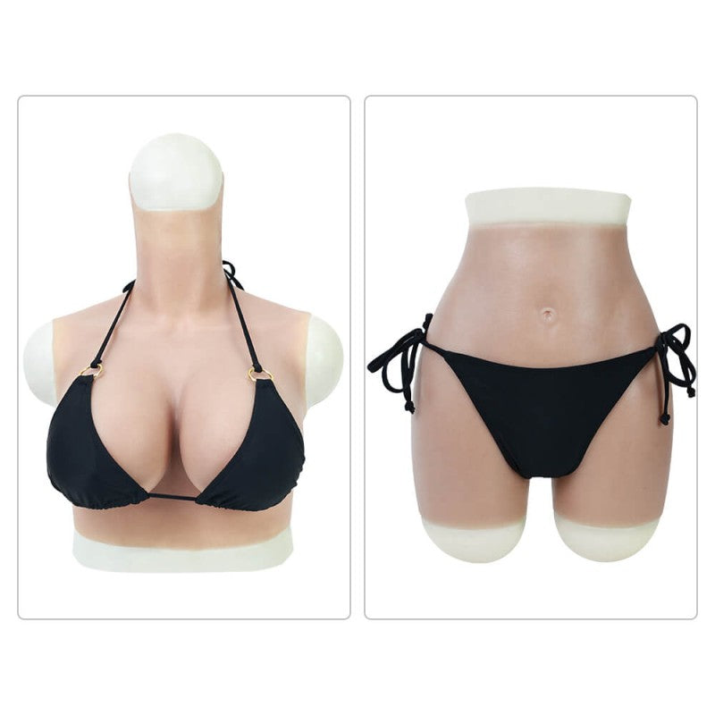 Hochelastischer Bikini – schwarz