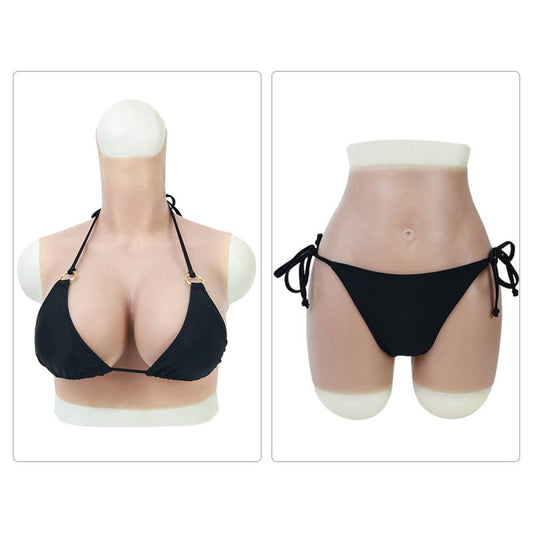 Hochelastischer Bikini – schwarz
