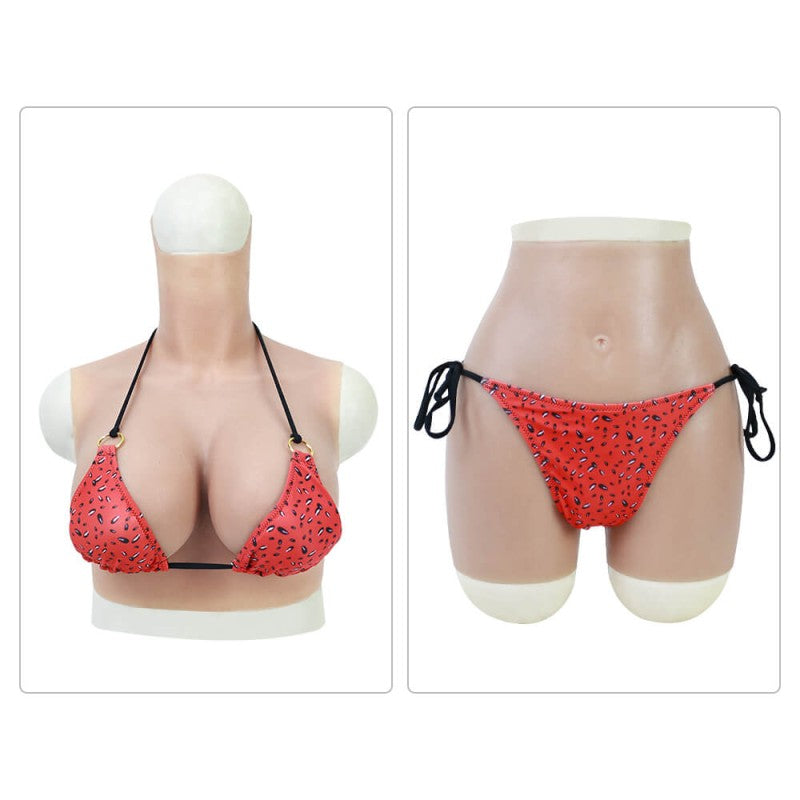 Seitlich gebundener String-Bikini mit Wassermelonenflecken