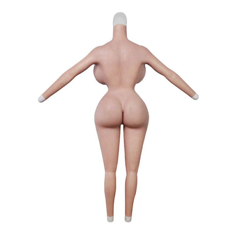 Body mit riesigen Brüsten und fettem Gesäß