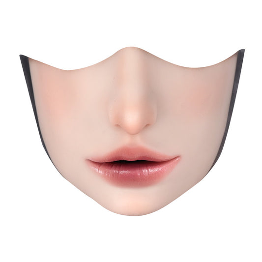 Offene Silikon-Halbmaske