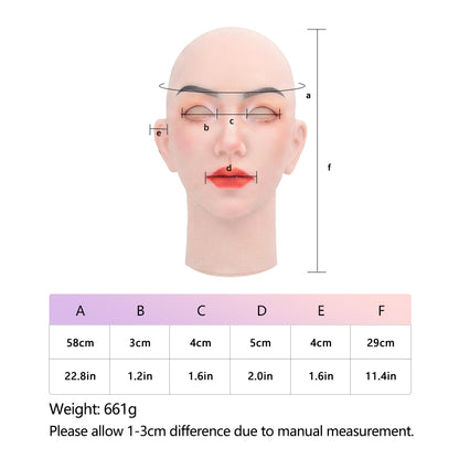 Valeria Verführerische Silikonmaske