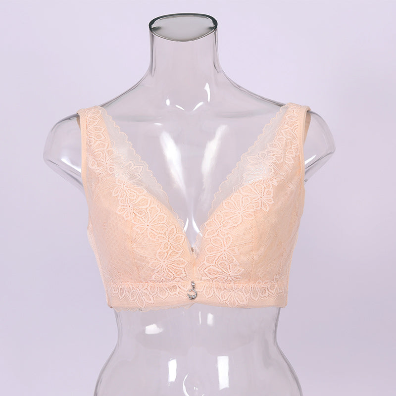 Spitzen-Bralette mit tiefem V-Ausschnitt