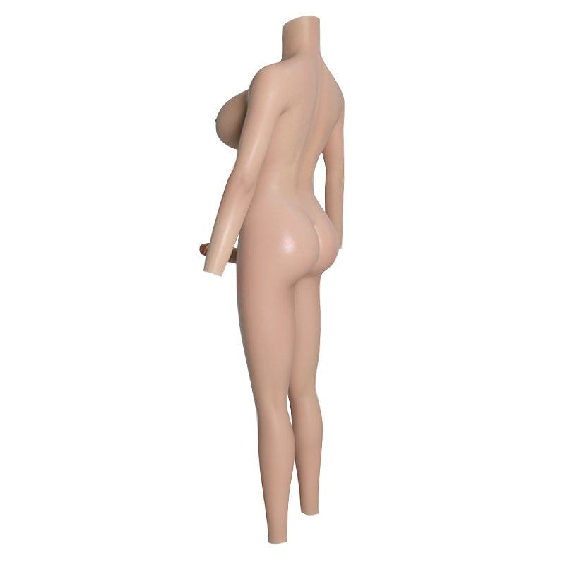 Body in Körbchengröße H mit Analöffnung und Dildo