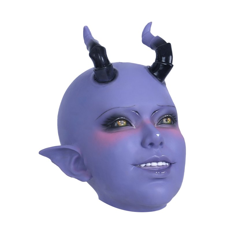 Neue Lilith Succubus Silikonmaske – Lila Edition