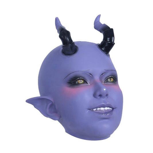 Neue Lilith Succubus Silikonmaske – Lila Edition