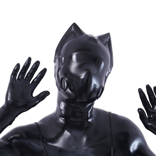 Neue Cyber Cat Gloss Silikonmaske