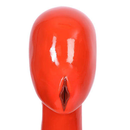 Neue rote Silikonmaske mit künstlicher Vagina