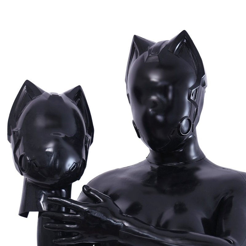 Neue Cyber Cat Gloss Silikonmaske