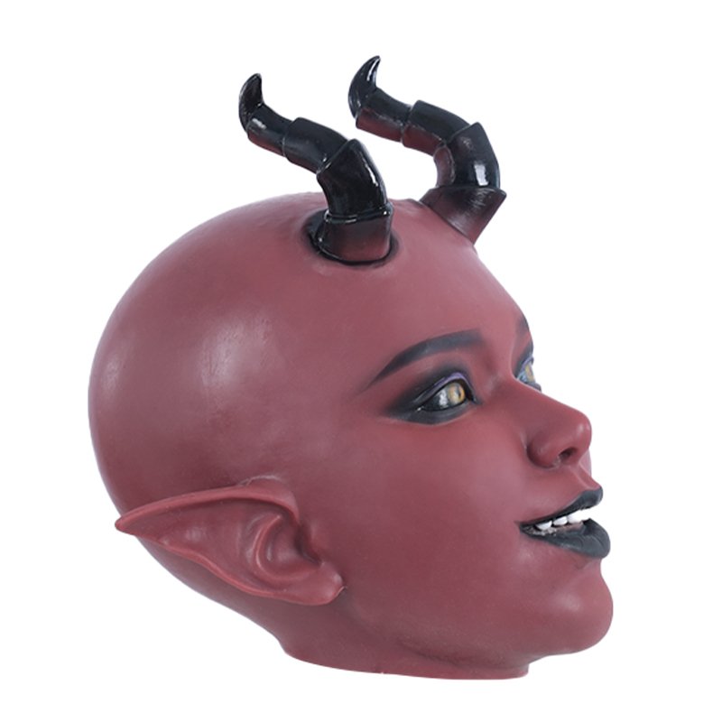 Neue Lilith Succubus Silikonmaske – Rote Edition