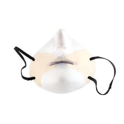Neue weiße Silikon-Halbmaske mit geschlossenem Mundbereich