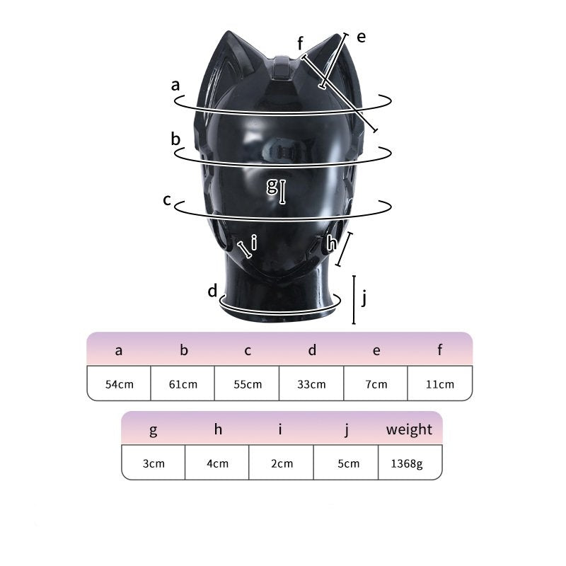 Neue Cyber Cat Gloss Silikonmaske