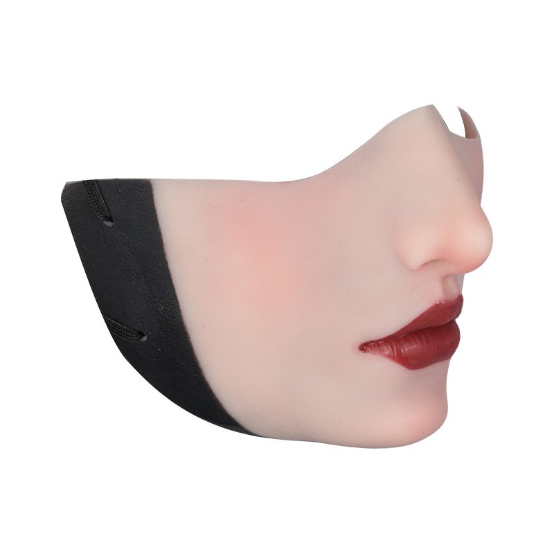Neue Silikon-Halbmaske