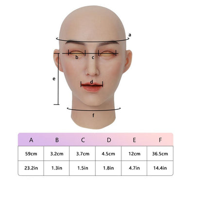 Neue realistische Silikonmaske „Laurel“