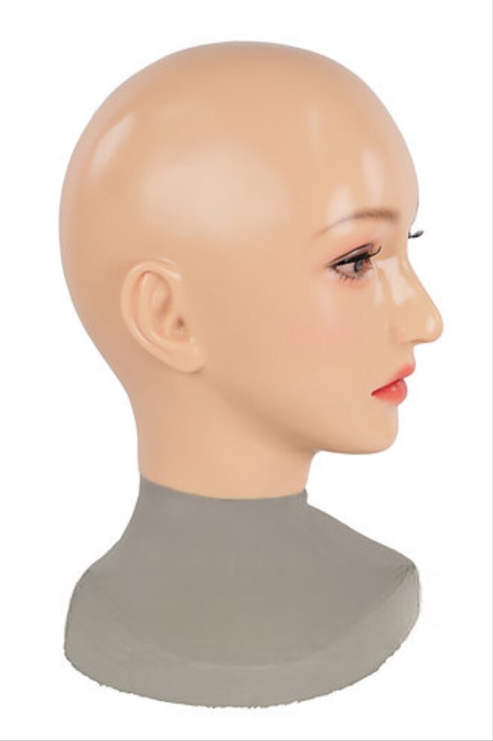 Q03R Ching-03 – Gummi-Puppenmaske (normales Make-up)