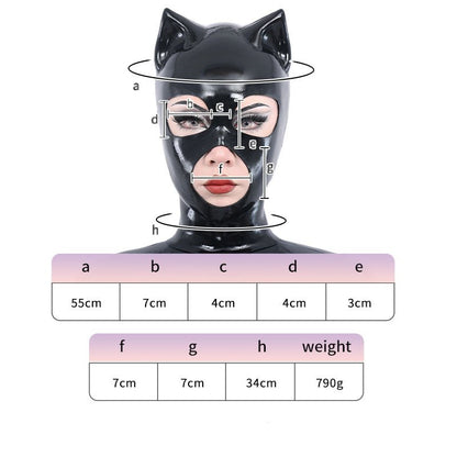 Neue Mitternachtskatze Silikonmaske