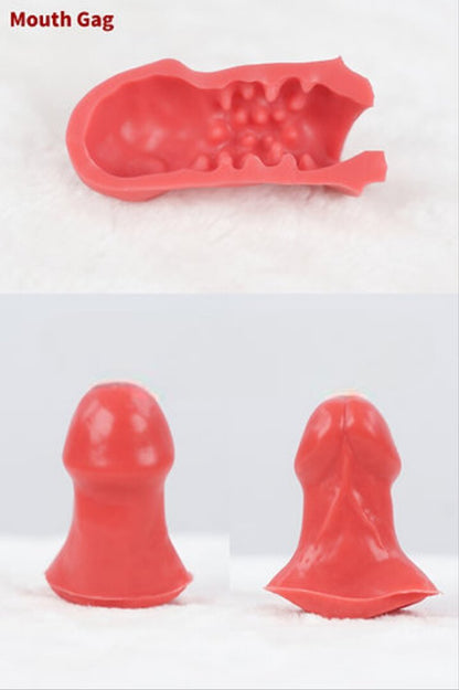 Q03R Ching-03 – Gummi-Puppenmaske (normales Make-up)