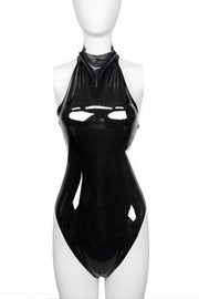 Badeanzug aus Latex mit Neckholder