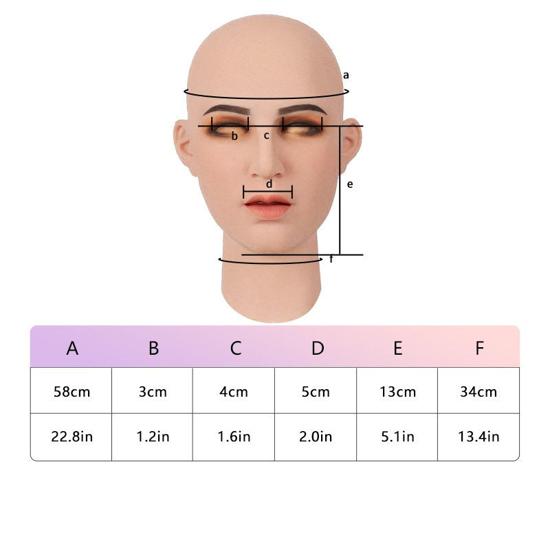 Realistische Silikonmaske „Jane“ 2.0