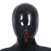 Neue schwarze Silikonmaske „Vagina“