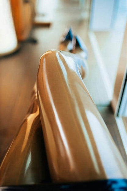 Latex-Strumpfhose im 50er-Jahre-Design – Nylon-Optik mit Rücknaht